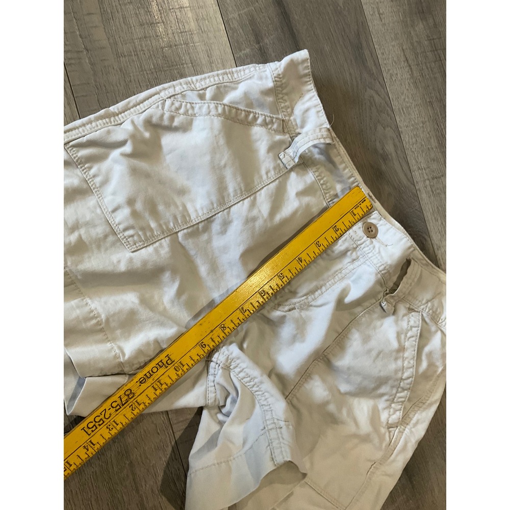 Polo Jeans Co Ralph Lauren Womens Khaki Utility Shorts Size 4 Cotton Off White - Picture 5 of 7